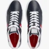 Sneaker mit gestreifter Ledersohle