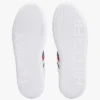 Sneaker mit gestreifter Ledersohle