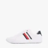 Sneaker mit gestreifter Ledersohle