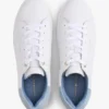 Sneaker mit Plateausohle aus Ledermix