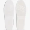 Sneaker mit Plateausohle aus Ledermix