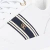 Sneaker mit Webstreifen und Leder-Cupsole