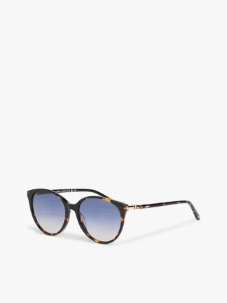 Sonnenbrille mit auffälligem Schmetterlingsrahmen