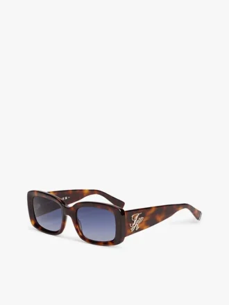 Sonnenbrille mit markantem rechteckigem Rahmen