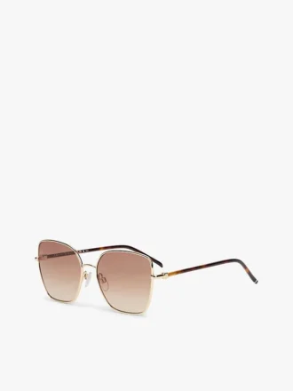 Sonnenbrille mit Metallrahmen in Schmetterlingsform