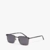 Sonnenbrille mit quadratischem Metallrahmen Sonnenbrille mit quadratischem Metallrahmen