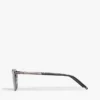 Sonnenbrille mit quadratischem Metallrahmen Sonnenbrille mit quadratischem Metallrahmen