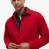Stückgefärbte Denim-Arbeitsjacke Stückgefärbte Denim-Arbeitsjacke