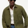 Stückgefärbte Denim-Arbeitsjacke Stückgefärbte Denim-Arbeitsjacke