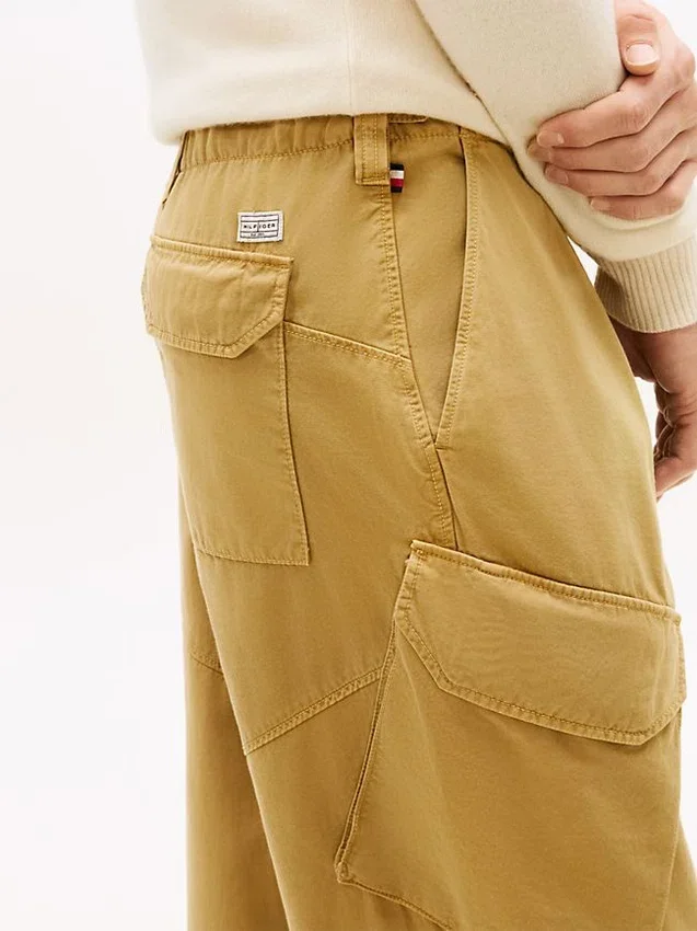 Stückgefärbte gerade Cargo-Hose Stückgefärbte gerade Cargo-Hose