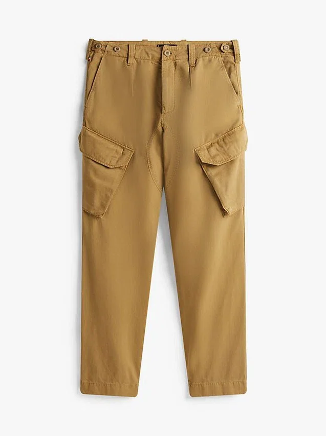 Stückgefärbte gerade Cargo-Hose Stückgefärbte gerade Cargo-Hose