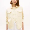 Stückgefärbte Jeanshemdjacke