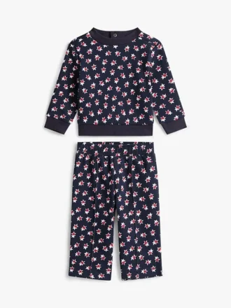 Sternen-Oberteil & Hose mit weitem Bein für Babys
