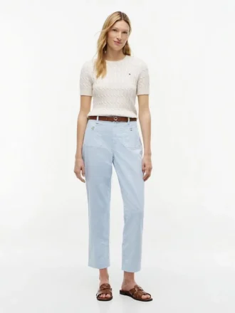 Stretch-Baumwoll-Hose mit Taschen