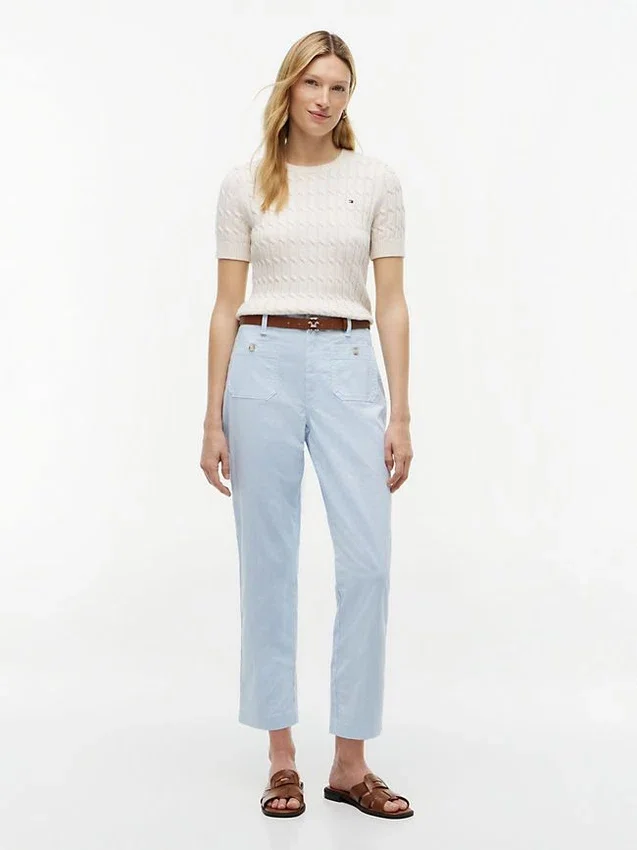 Stretch-Baumwoll-Hose mit Taschen Stretch-Baumwoll-Hose mit Taschen