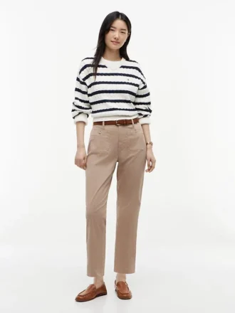 Stretch-Baumwoll-Hose mit Taschen