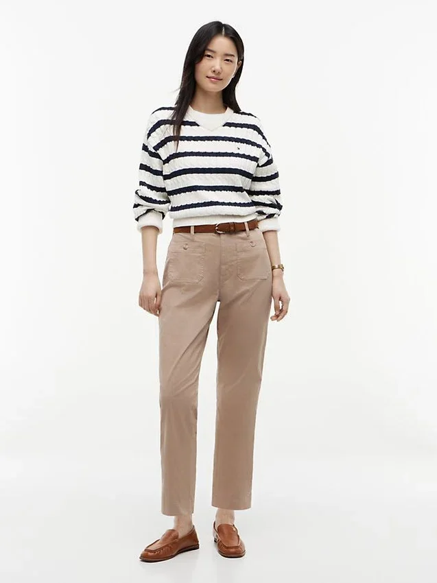 Stretch-Baumwoll-Hose mit Taschen Stretch-Baumwoll-Hose mit Taschen