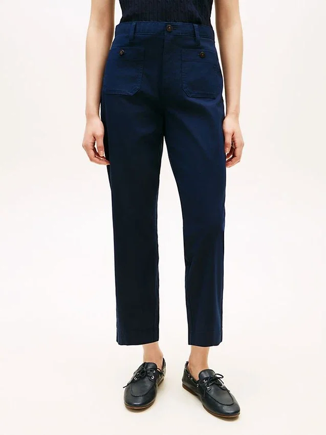 Stretch-Baumwoll-Hose mit Taschen Stretch-Baumwoll-Hose mit Taschen