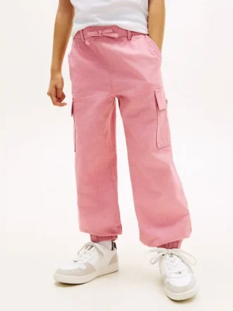 Stretch-Chino-Cargo-Jogginghose für Kinder