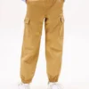 Stretch-Chino-Cargo-Jogginghose für Kinder