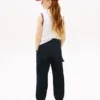 Stretch-Chino-Cargo-Jogginghose für Kinder