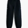 Stretch-Chino-Cargo-Jogginghose für Kinder