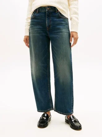 Stretch-Jeans mit hoher Leibhöhe