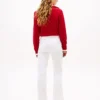 Stretch-Jeans mit mittlerer Leibhöhe und ausgestelltem Bein Stretch-Jeans mit mittlerer Leibhöhe und ausgestelltem Bein