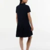 Stretch-Polo-Kleid mit Falten für Kinder Stretch-Polo-Kleid mit Falten für Kinder