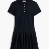 Stretch-Polo-Kleid mit Falten für Kinder Stretch-Polo-Kleid mit Falten für Kinder