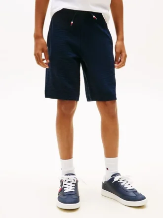 Stretch-Seersucker-Shorts für Kinder