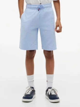 Stretch-Seersucker-Shorts für Kinder