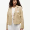 Stretch-Twill-Blazer mit Schriftzug-Monogramm Stretch-Twill-Blazer mit Schriftzug-Monogramm