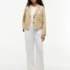 Stretch-Twill-Blazer mit Schriftzug-Monogramm Stretch-Twill-Blazer mit Schriftzug-Monogramm