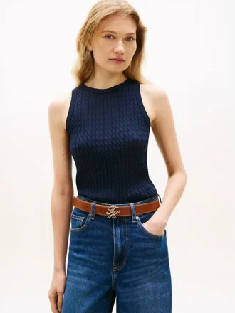 Strickpullover ohne Ärmel