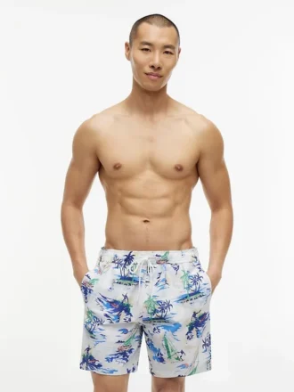Surf-Print 7″-Badehose