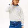 Sweatshirt für Kinder mit geflocktem Logo