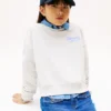 Sweatshirt für Kinder mit geflocktem Logo