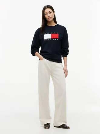 Sweatshirt mit Flaggenlogo