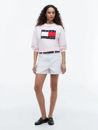 Sweatshirt mit Flaggenlogo