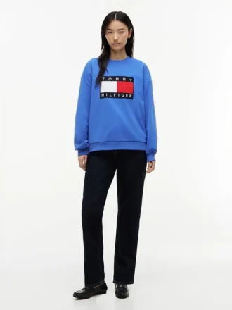 Sweatshirt mit Flaggenlogo