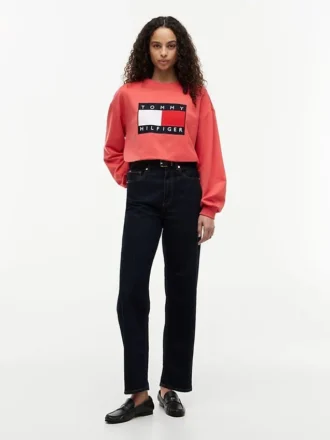 Sweatshirt mit Flaggenlogo