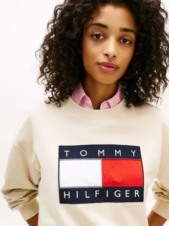 Sweatshirt mit Flaggenlogo