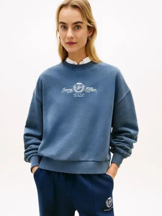 Sweatshirt mit gesticktem Club-Wappen