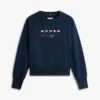 Sweatshirt mit gestickter Marineflagge Sweatshirt mit gestickter Marineflagge