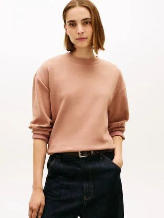 Sweatshirt mit goldenen Knöpfen