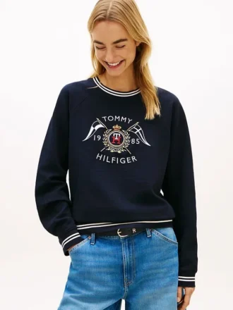 Sweatshirt mit nautischem Wappen