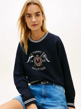 Sweatshirt mit nautischem Wappen