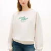 Sweatshirt mit Schriftzug-Logo und U-Boot-Ausschnitt Sweatshirt mit Schriftzug-Logo und U-Boot-Ausschnitt