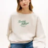 Sweatshirt mit Schriftzug-Logo und U-Boot-Ausschnitt Sweatshirt mit Schriftzug-Logo und U-Boot-Ausschnitt